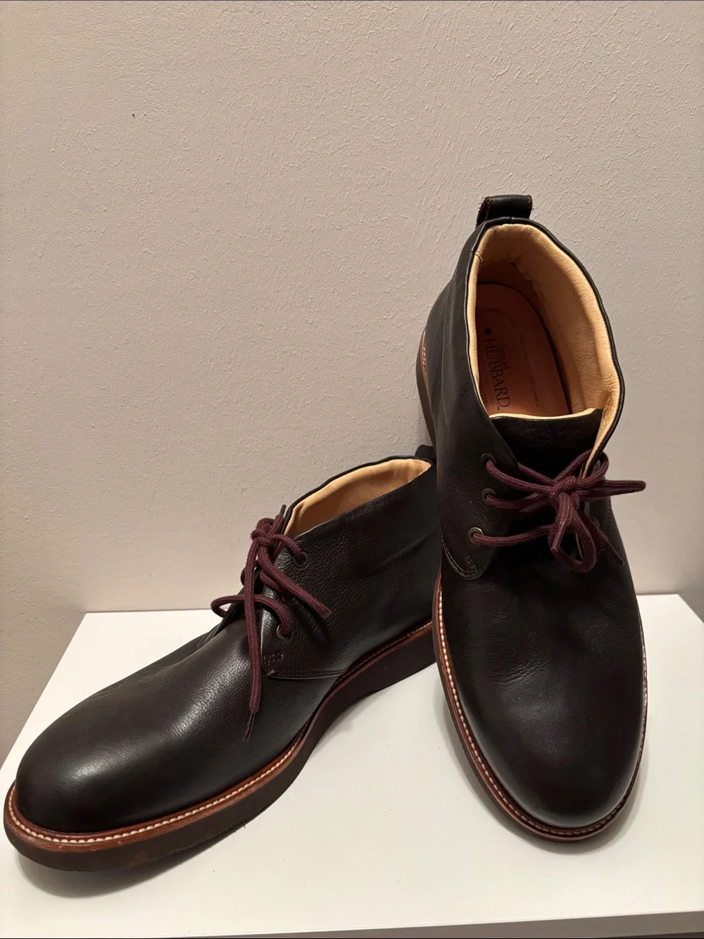 Men's Samual Hubbard Dark Brown soft Leather Chukka Boots - 13